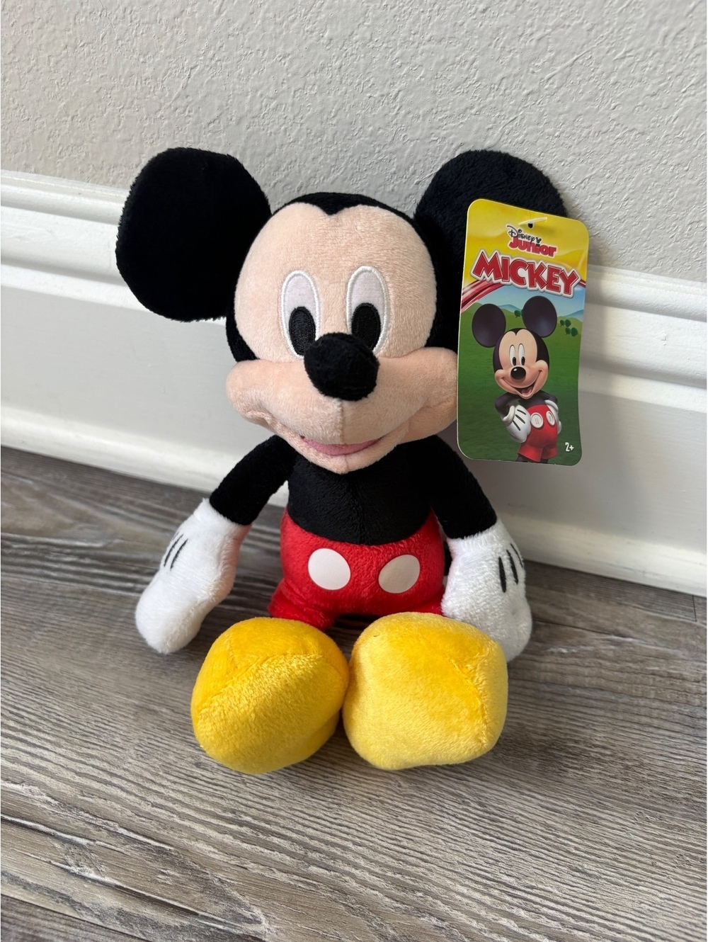 Disney Junior Mickey Mouse Plush 11” Just Play Classic Mickey with Tag